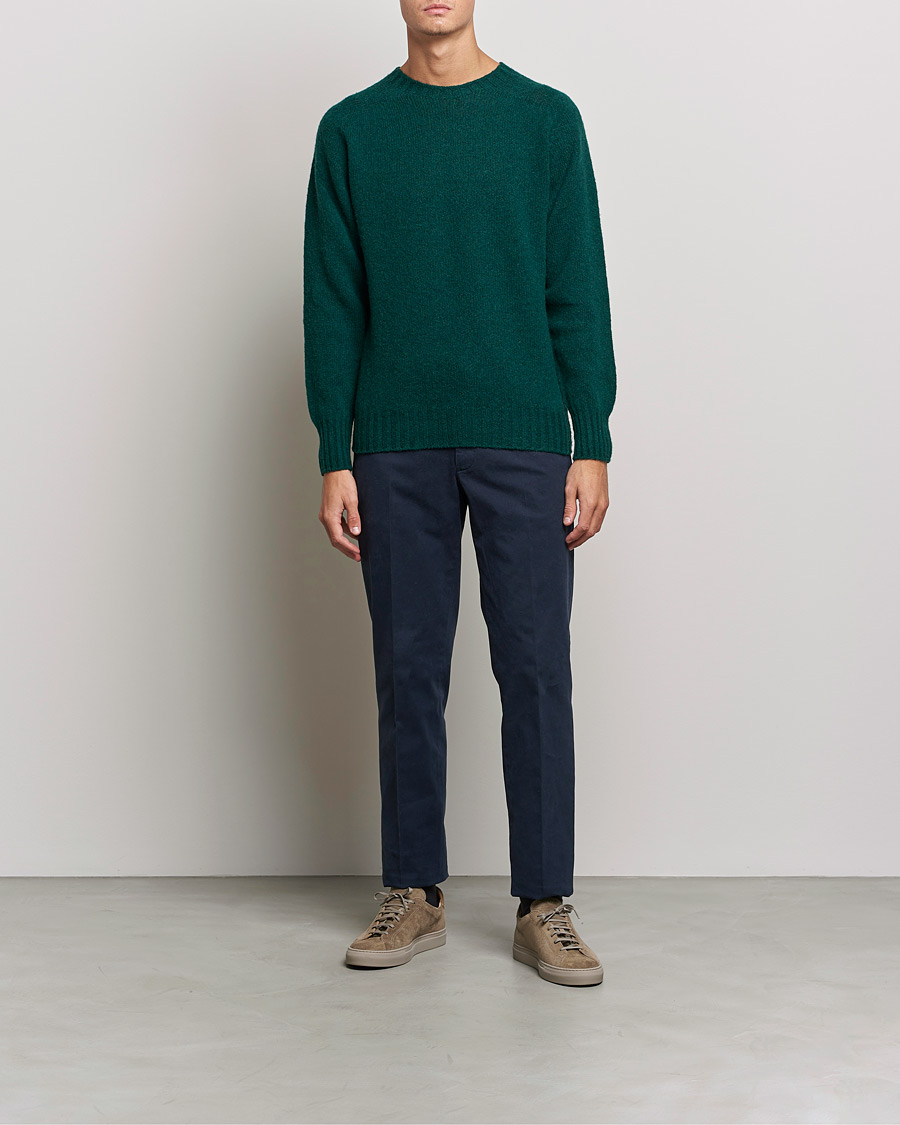 Homme | Pulls Et Tricots | Howlin' | Brushed Wool Sweater Forest