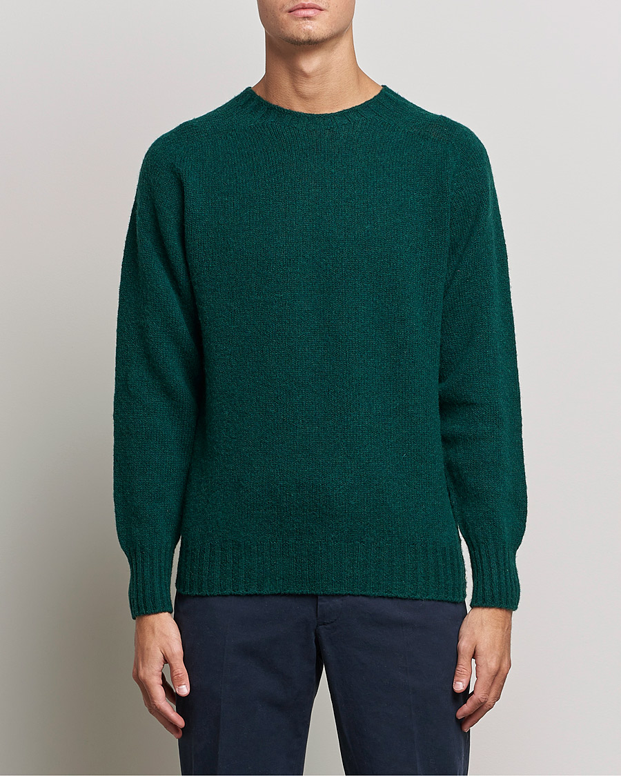 Homme | Pulls Et Tricots | Howlin' | Brushed Wool Sweater Forest