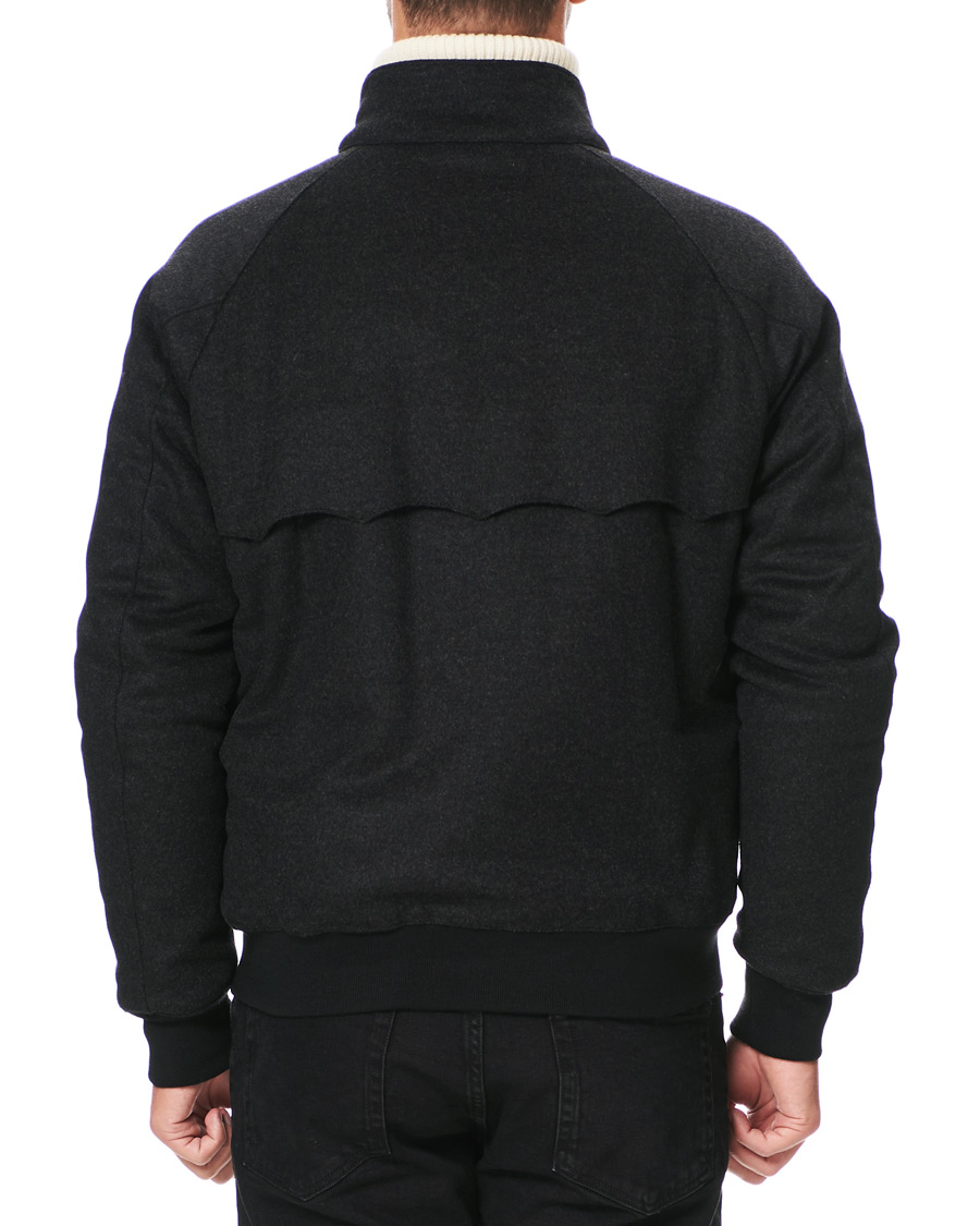 Homme | Manteaux Et Vestes | Baracuta | G9 Padded Melton Wool Harrington Jacket Charcoal