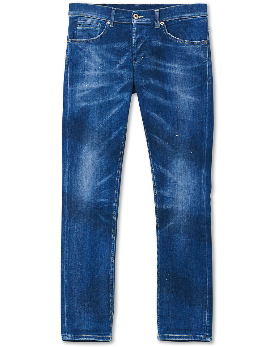 Heren | Jeans | Dondup | George Color Splash Jeans Blue