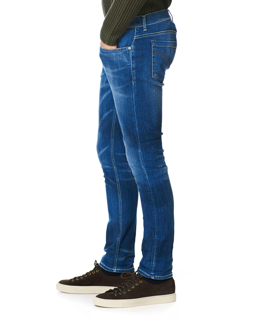 Heren | Jeans | Dondup | George Color Splash Jeans Blue