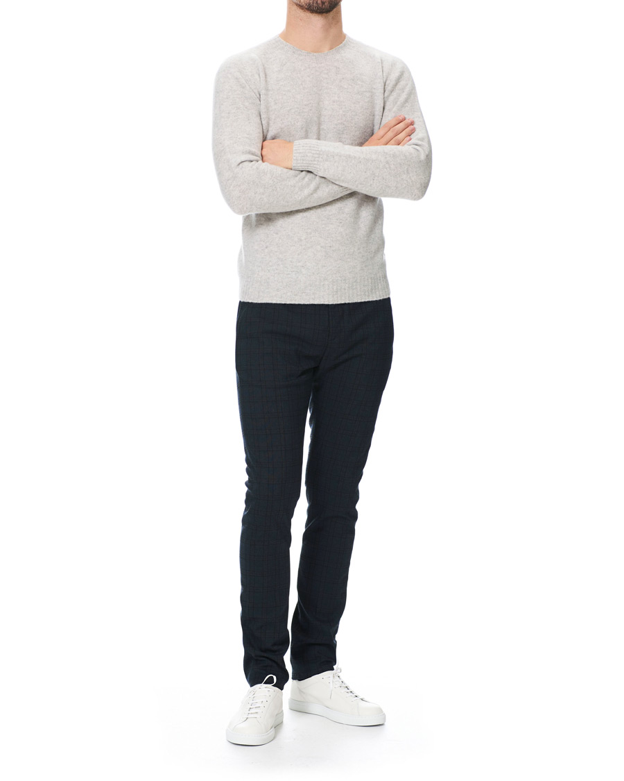 Homme | Pantalons | Dondup | Carl Side Adjusted Trousers Blue Check