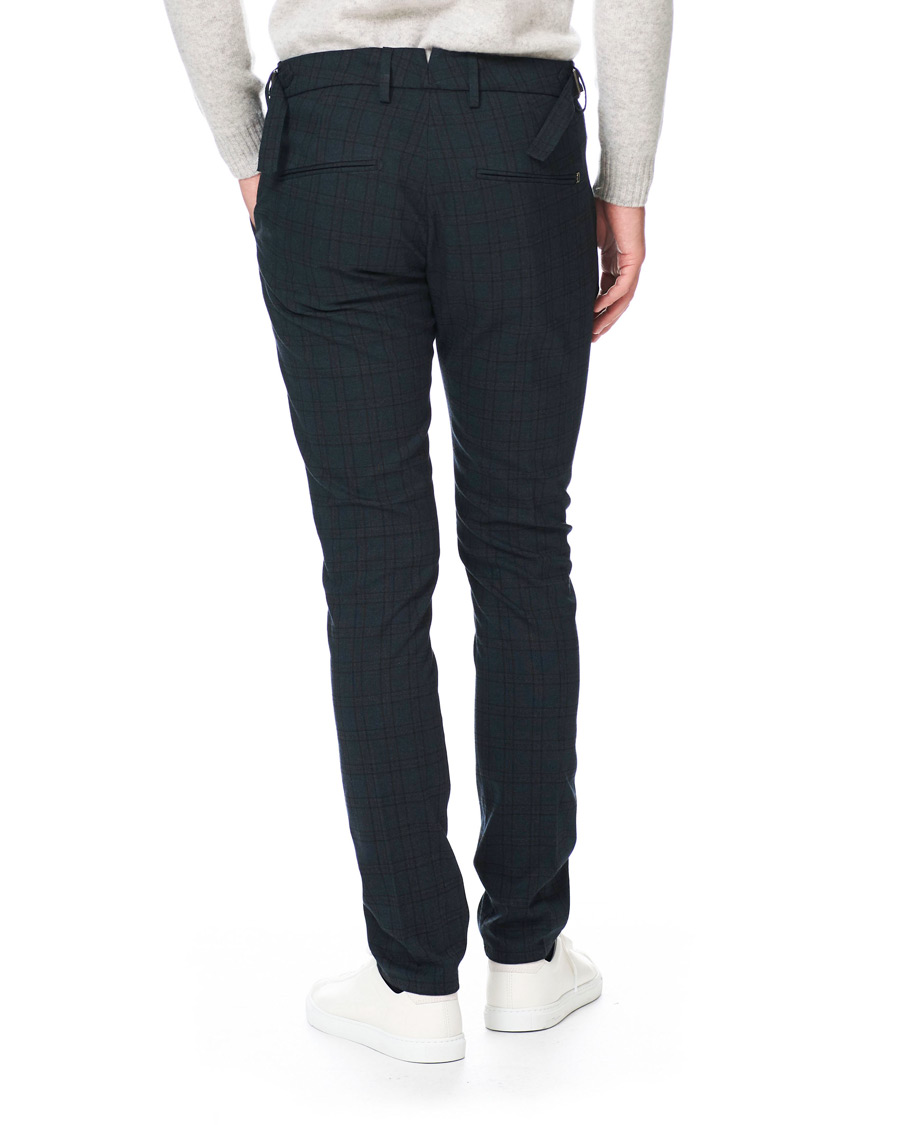 Homme | Pantalons | Dondup | Carl Side Adjusted Trousers Blue Check