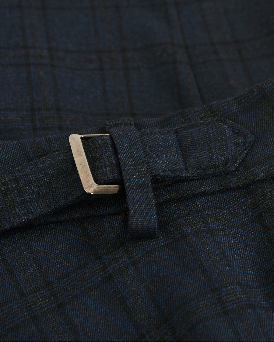 Homme | Pantalons | Dondup | Carl Side Adjusted Trousers Blue Check