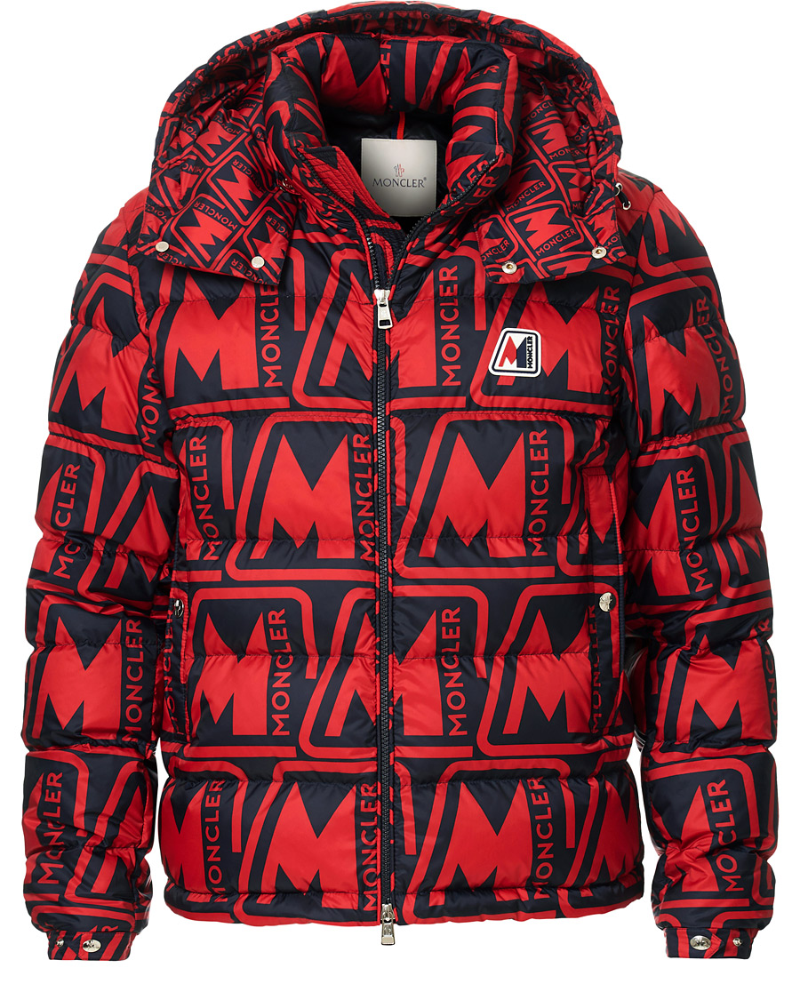 Heren | Jassen | Moncler | Frioland Hooded Down Jacket Red/Multi