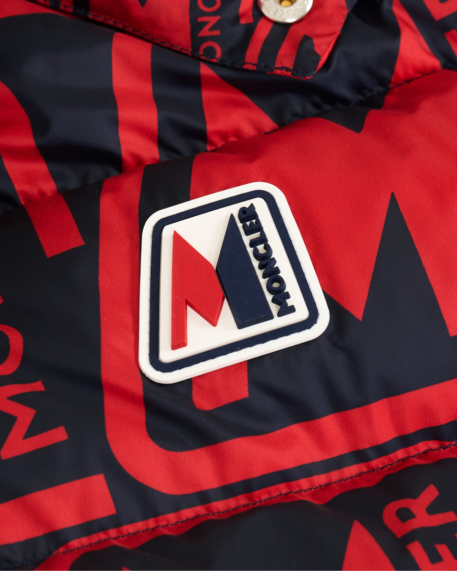 Heren | Jassen | Moncler | Frioland Hooded Down Jacket Red/Multi