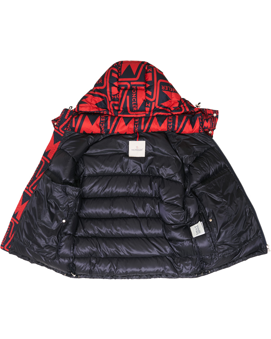 Heren | Jassen | Moncler | Frioland Hooded Down Jacket Red/Multi