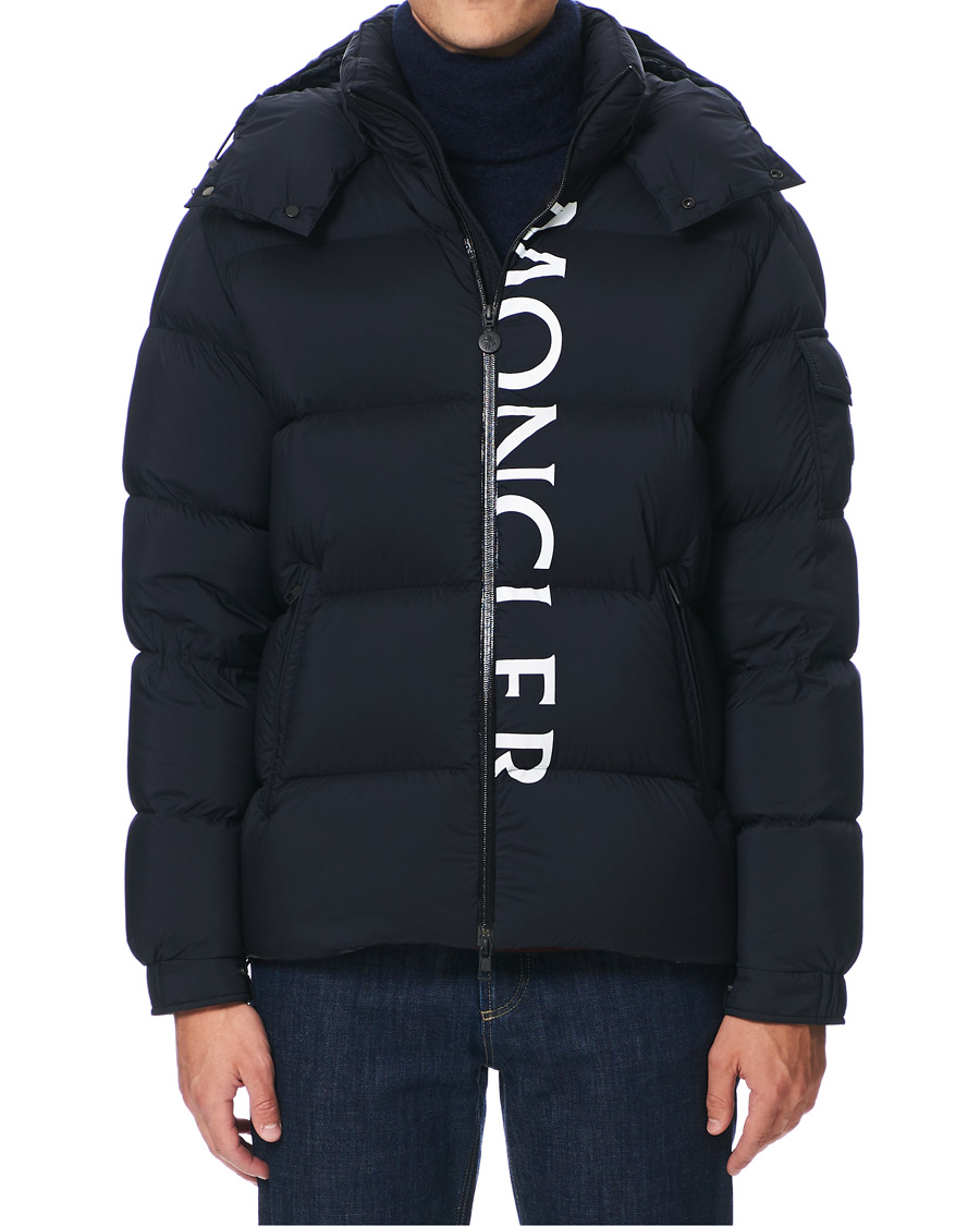 Heren | Jassen | Moncler | Maures Logo Down Jacket Navy