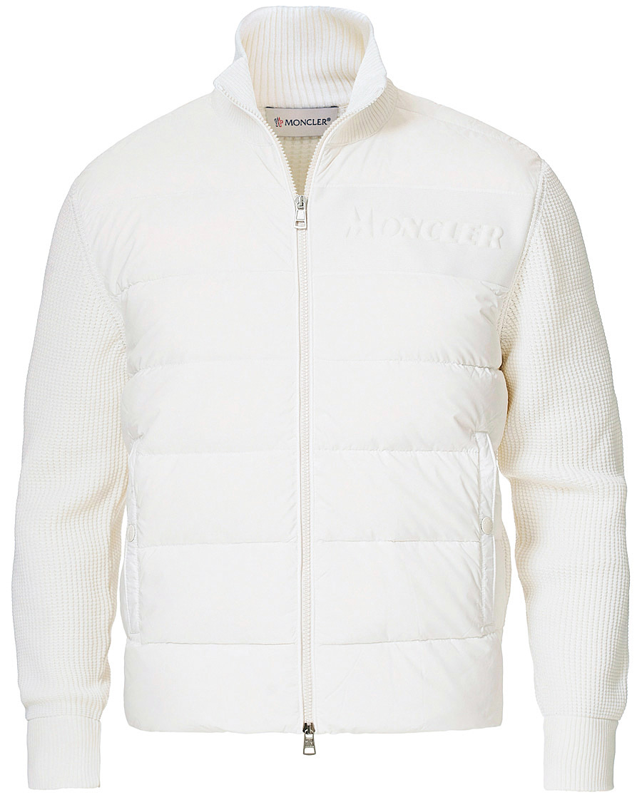 Homme | Pulls Et Tricots | Moncler | Hybrid Full Zip White