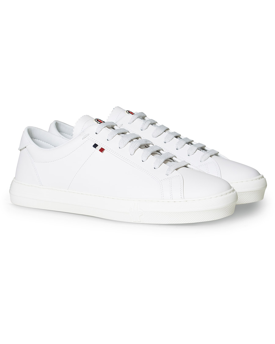 Heren | Moncler New Monaco Sneaker White Calf | Moncler | New Monaco Sneaker White Calf