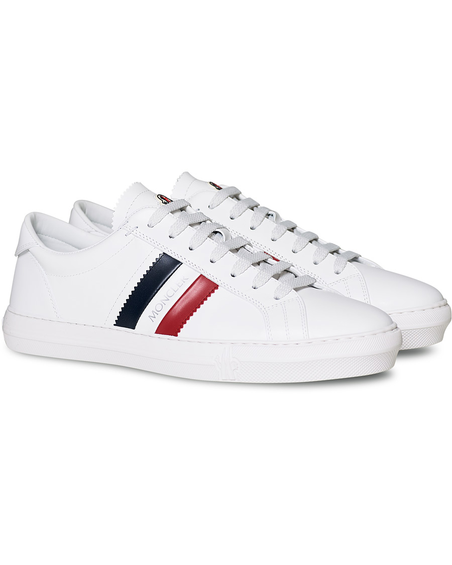 Heren | Moncler New Monaco Stripe Sneaker White | Moncler | New Monaco Stripe Sneaker White