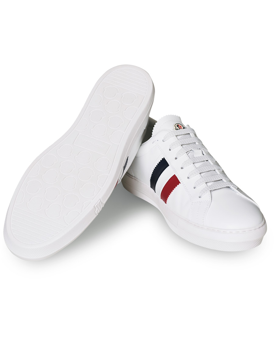 Heren | Moncler New Monaco Stripe Sneaker White | Moncler | New Monaco Stripe Sneaker White