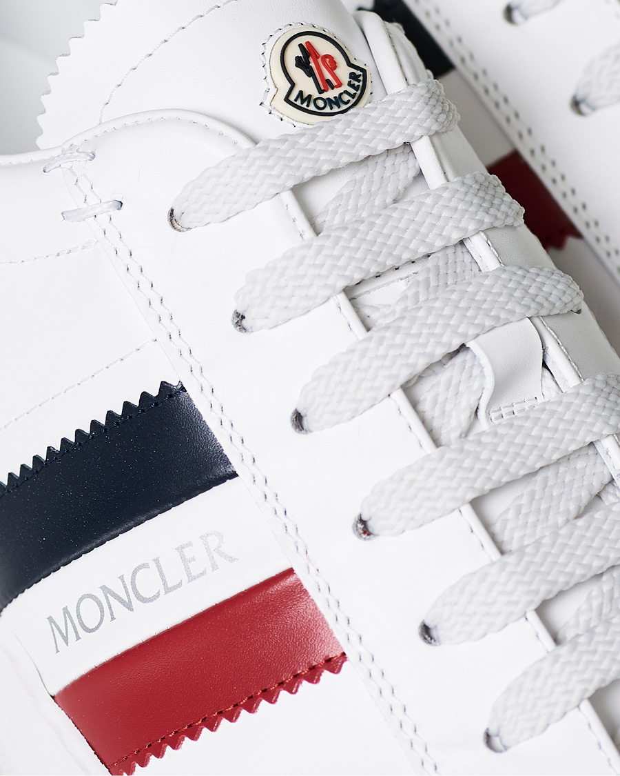 Heren | Moncler New Monaco Stripe Sneaker White | Moncler | New Monaco Stripe Sneaker White