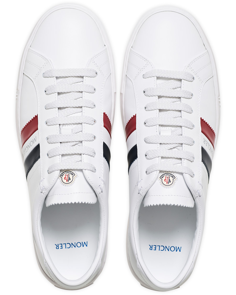 Heren | Moncler New Monaco Stripe Sneaker White | Moncler | New Monaco Stripe Sneaker White