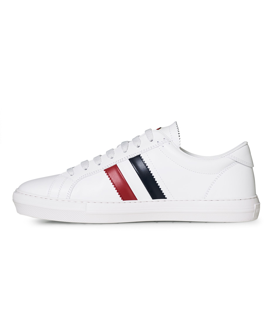 Heren | Moncler New Monaco Stripe Sneaker White | Moncler | New Monaco Stripe Sneaker White
