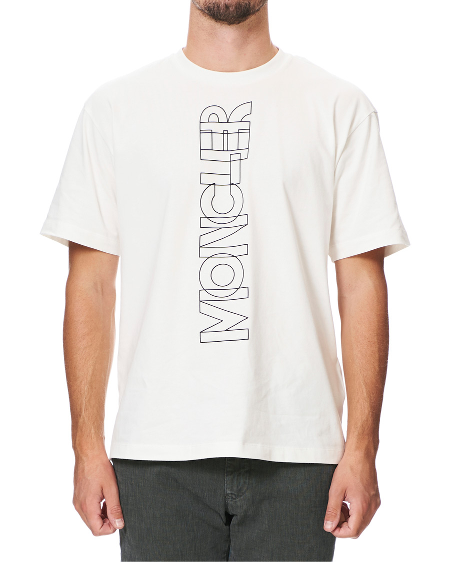 Homme | T-shirts | Moncler Grenoble | Vertical Logo Tee White