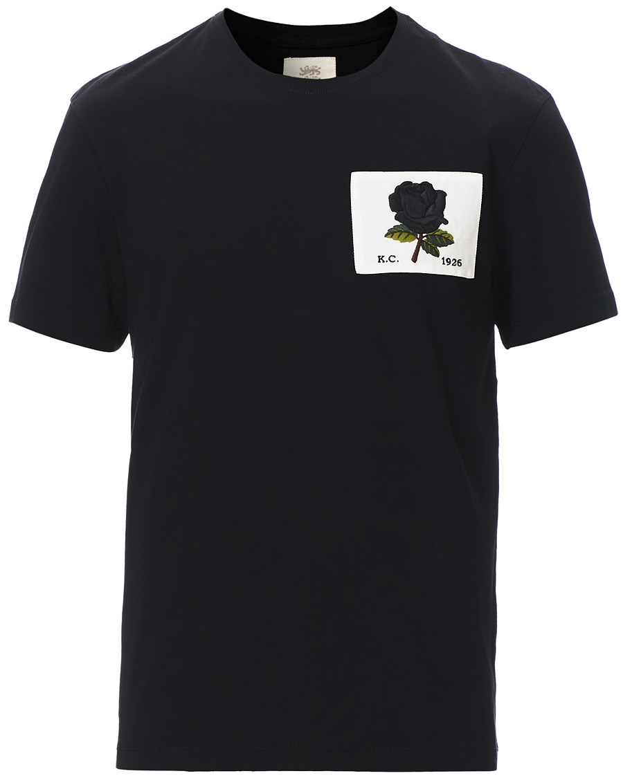 Homme | T-shirts | Kent & Curwen | Rose Embroidered T-Shirt Black