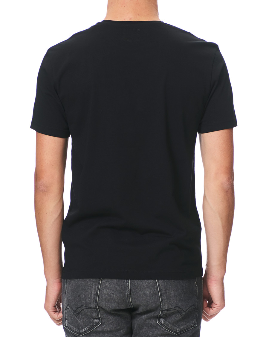 Homme | T-shirts | Kent & Curwen | Rose Embroidered T-Shirt Black