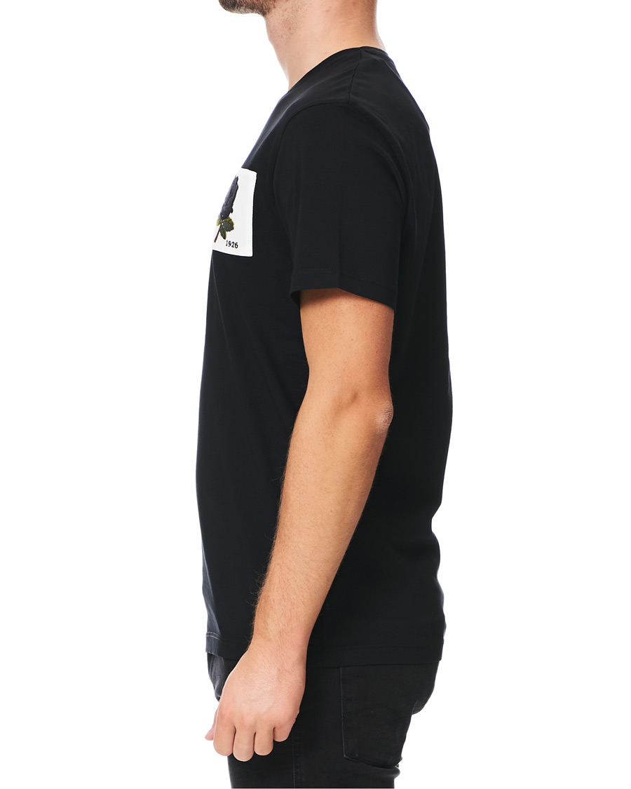 Homme | T-shirts | Kent & Curwen | Rose Embroidered T-Shirt Black