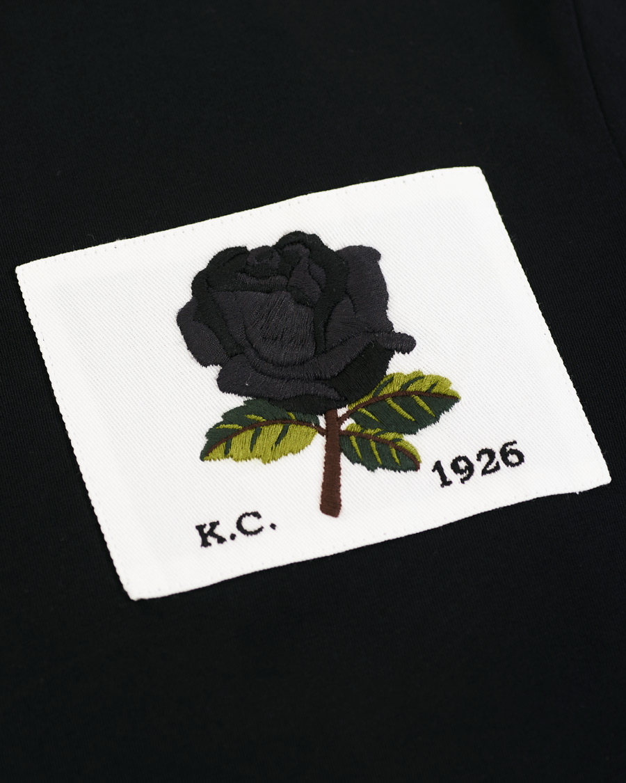 Homme | T-shirts | Kent & Curwen | Rose Embroidered T-Shirt Black