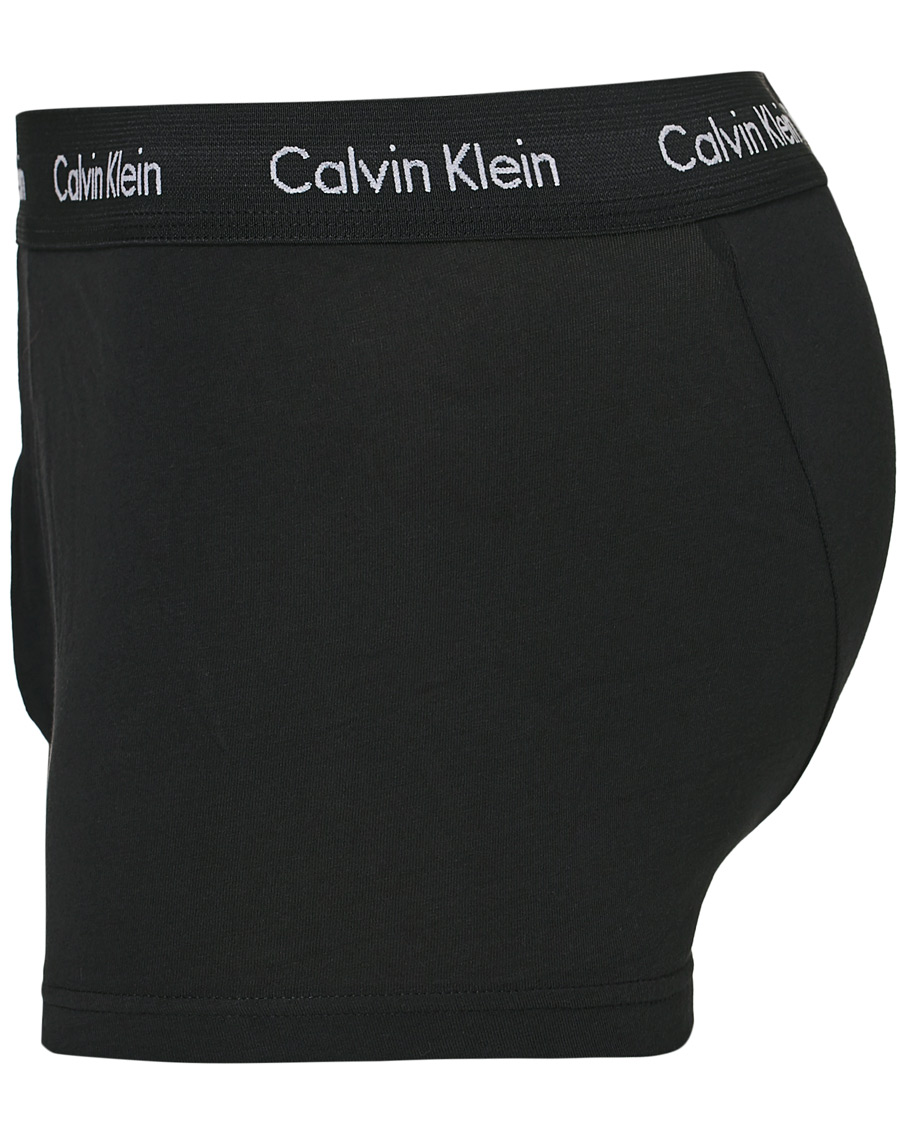 Heren | Ondergoed | Calvin Klein | Cotton Stretch 3-Pack Low Rise Trunk Black/Coral/Grey