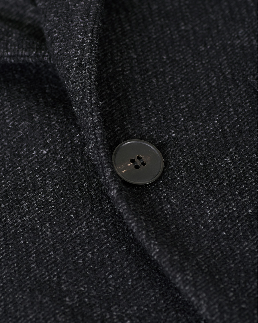 Homme | Chemises | Harris Wharf London | Twill Terry Overshirt Anthracite