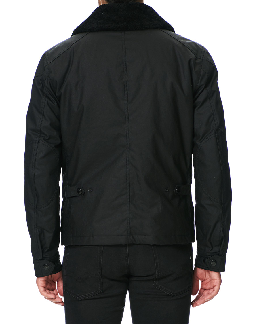 Homme | Manteaux Et Vestes | Belstaff | Patrol Waxed Sherling Jacket Black