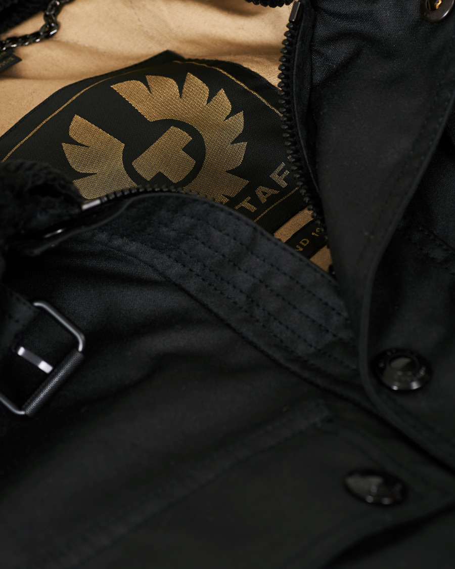 Homme | Manteaux Et Vestes | Belstaff | Patrol Waxed Sherling Jacket Black