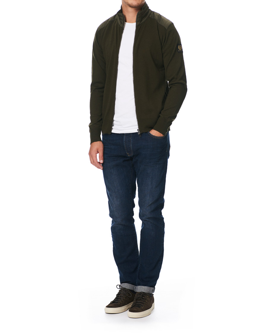 Homme | Pulls Et Tricots | Belstaff | Kelby Zip Cardigan Salvia