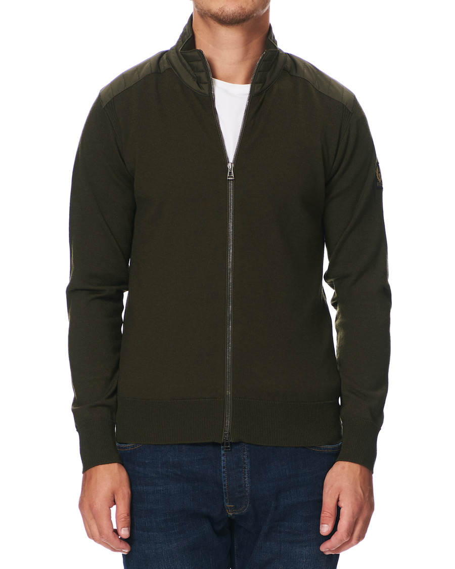 Homme | Pulls Et Tricots | Belstaff | Kelby Zip Cardigan Salvia