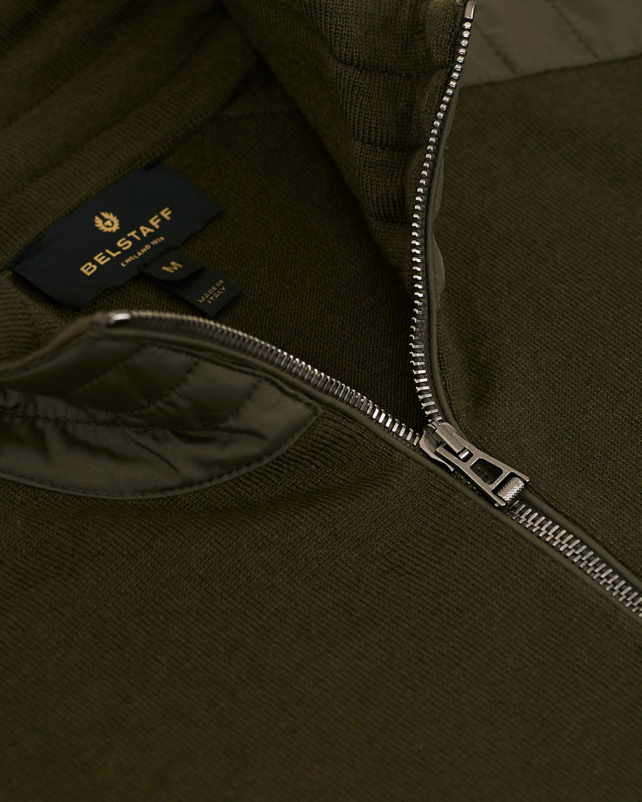 Homme | Pulls Et Tricots | Belstaff | Kelby Zip Cardigan Salvia