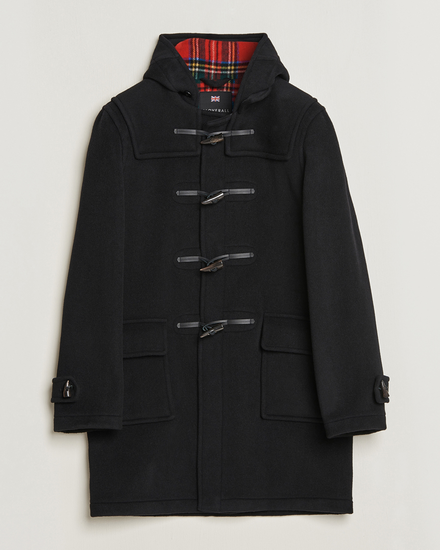 Homme | Manteaux Et Vestes | Gloverall | Morris Duffle Coat Black/Royal Stewart
