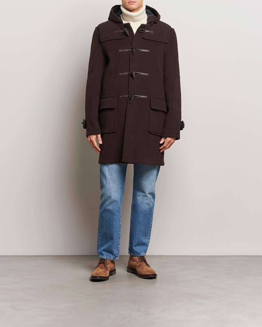 Homme | Manteaux Et Vestes | Gloverall | Morris Duffle Coat Brown/Tartan