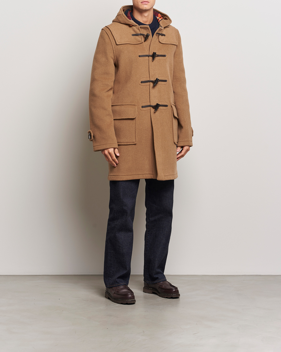 Heren | Jassen | Gloverall | Morris Duffle Coat Camel/Buchanan