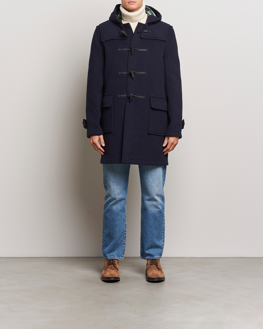 Homme | Manteaux Et Vestes | Gloverall | Morris Duffle Coat Navy/Dress Gordon