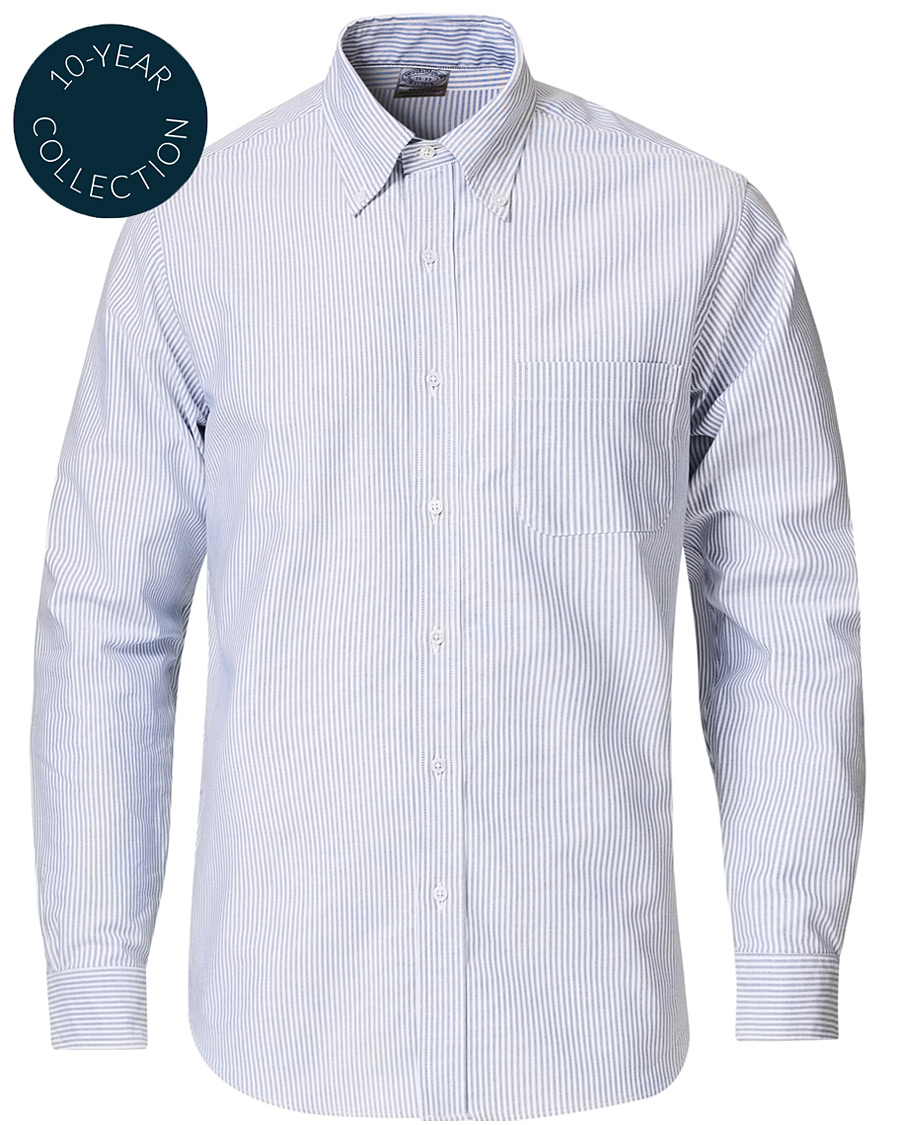 Heren | Overhemden | Brooks Brothers | Regent Fit Supima Cotton Oxford Shirt White/Blue