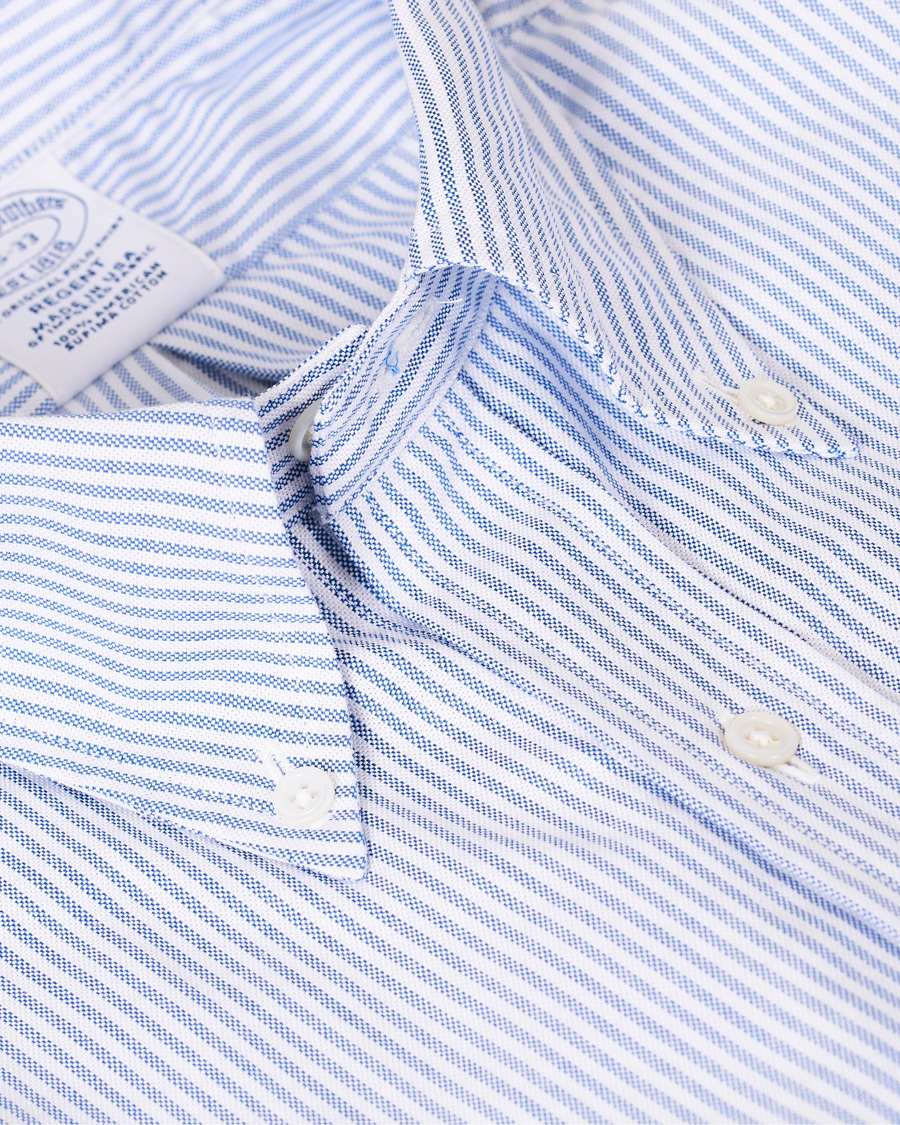 Heren | Overhemden | Brooks Brothers | Regent Fit Supima Cotton Oxford Shirt White/Blue