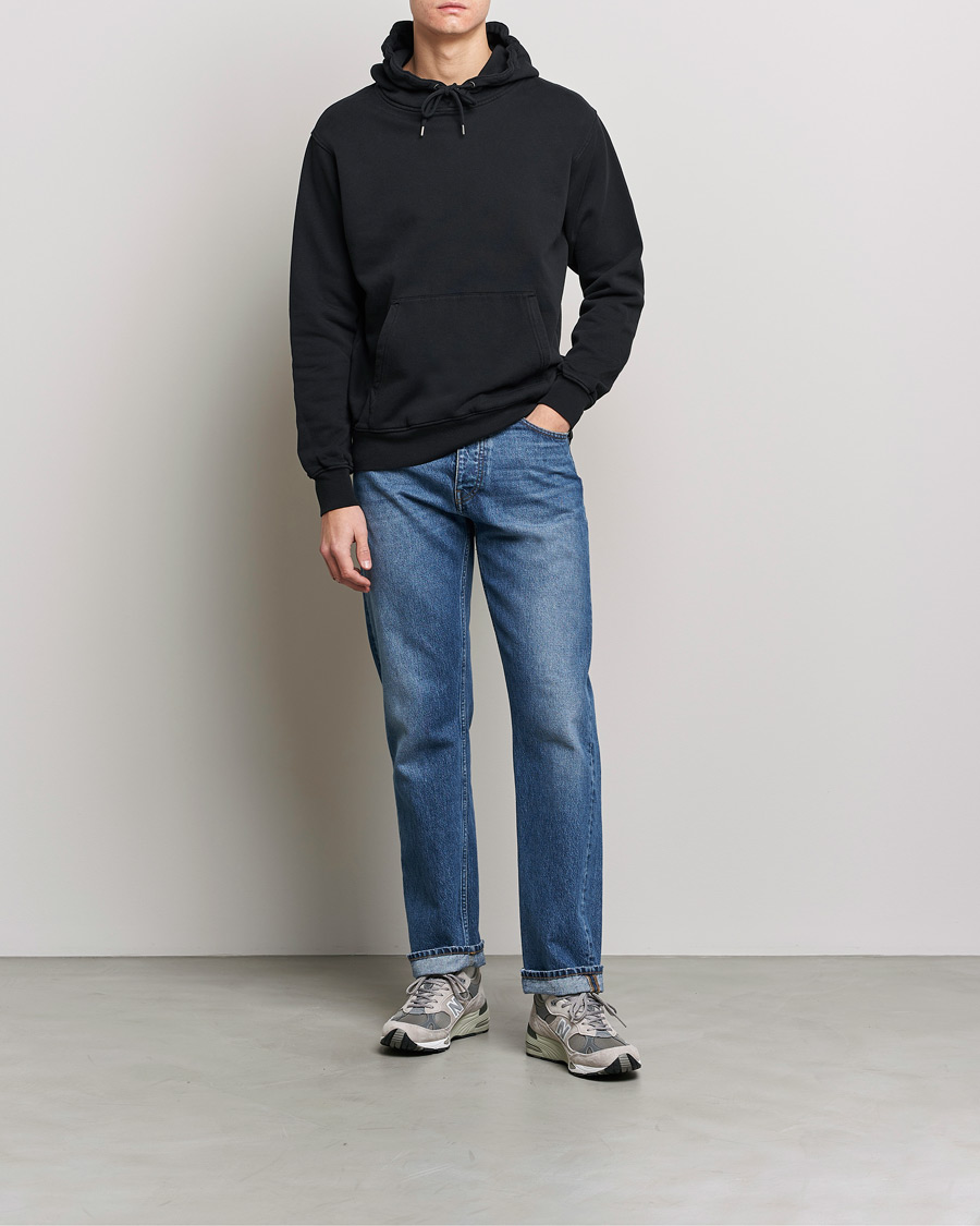 Heren | Truien | Colorful Standard | Classic Organic Hood Deep Black