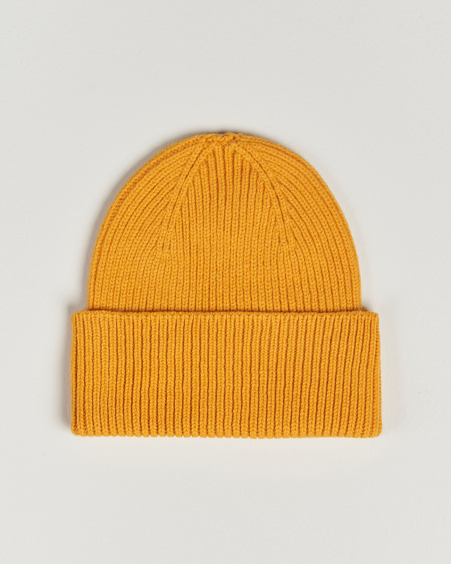 Homme | Colorful Standard Merino Wool Beanie Burned Yellow | Colorful Standard | Merino Wool Beanie Burned Yellow