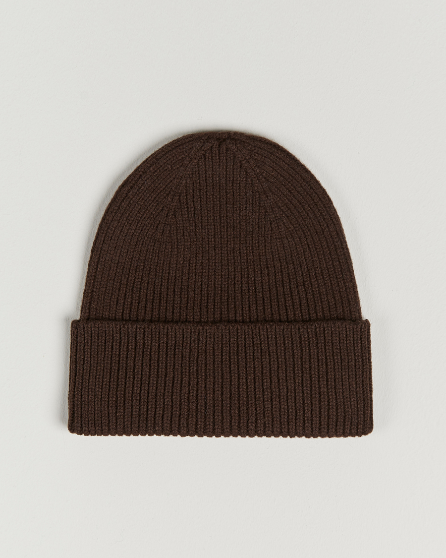 Homme | Colorful Standard Merino Wool Beanie Coffee Brown | Colorful Standard | Merino Wool Beanie Coffee Brown
