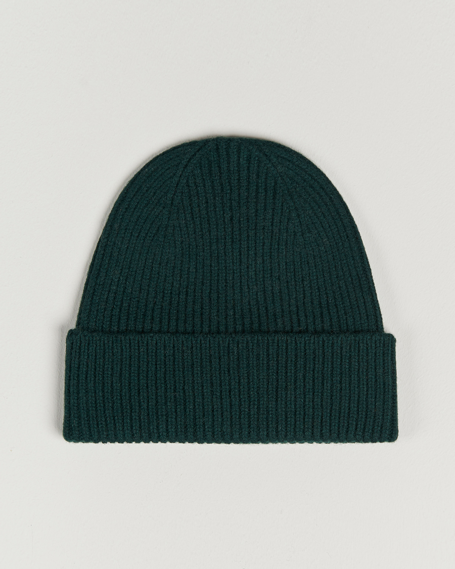 Homme | Colorful Standard Merino Wool Beanie Emerald Green | Colorful Standard | Merino Wool Beanie Emerald Green