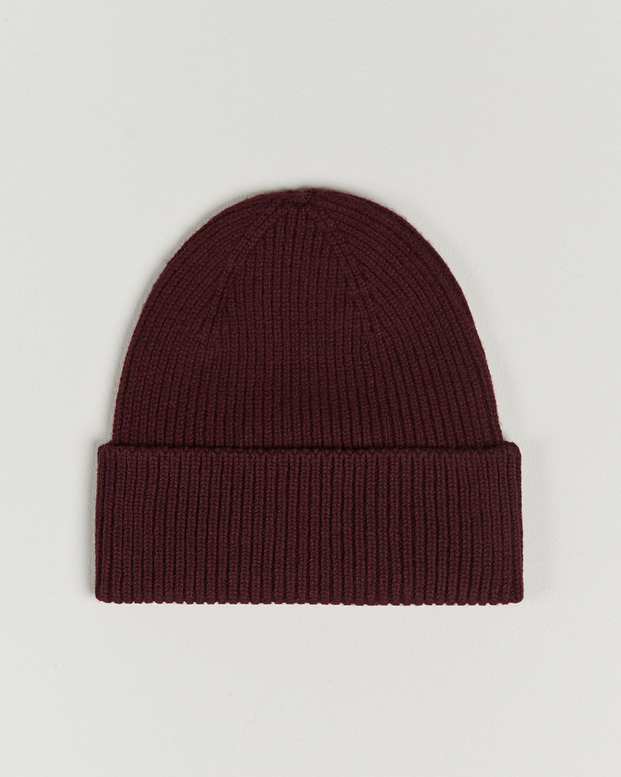 Homme | Colorful Standard Merino Wool Beanie Oxblood Red | Colorful Standard | Merino Wool Beanie Oxblood Red