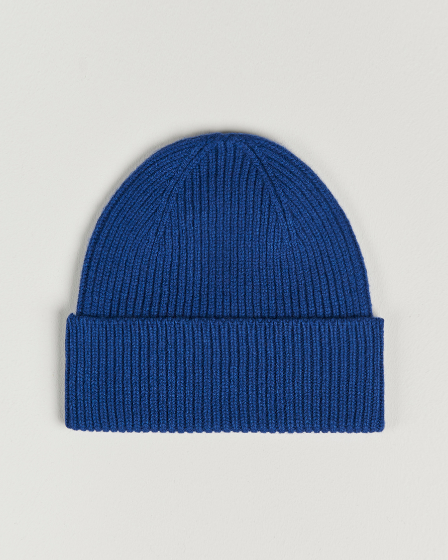 Homme | Colorful Standard Merino Wool Beanie Royal Blue | Colorful Standard | Merino Wool Beanie Royal Blue