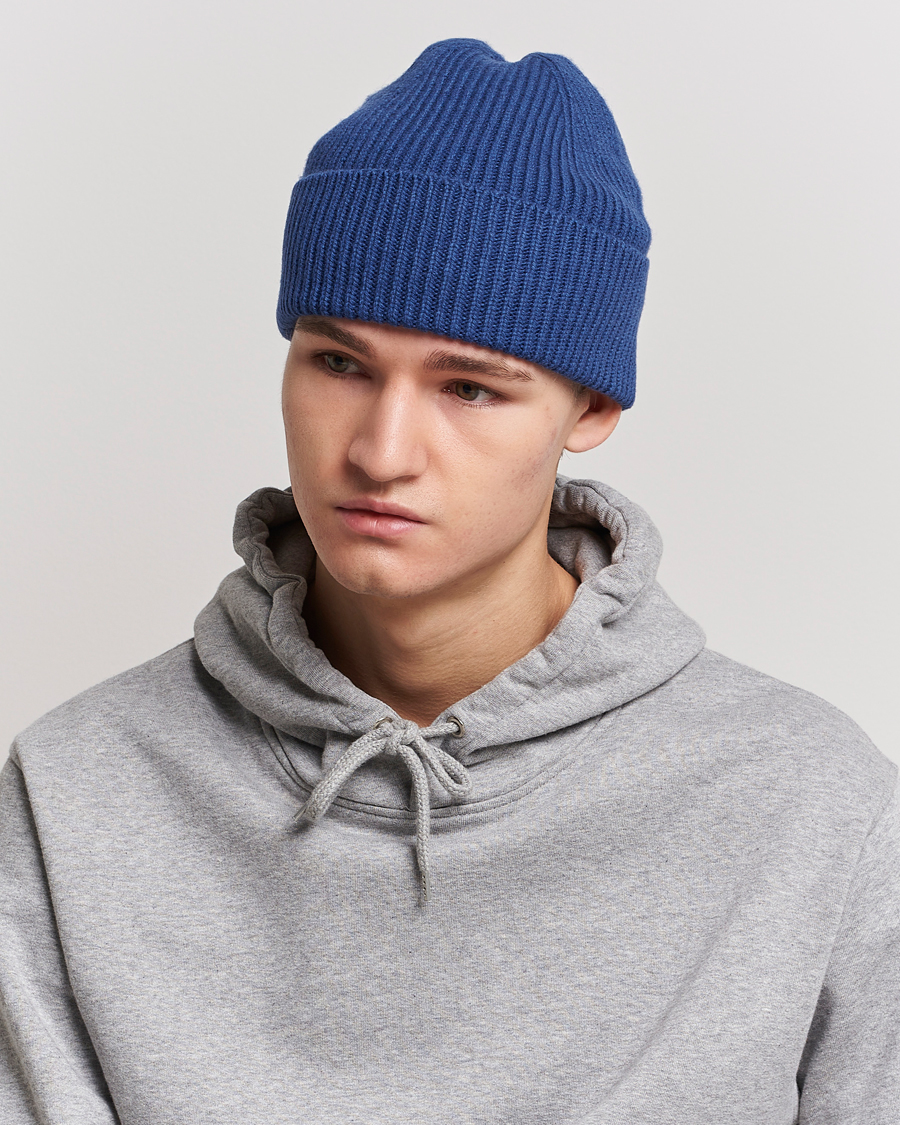 Homme | Colorful Standard Merino Wool Beanie Royal Blue | Colorful Standard | Merino Wool Beanie Royal Blue