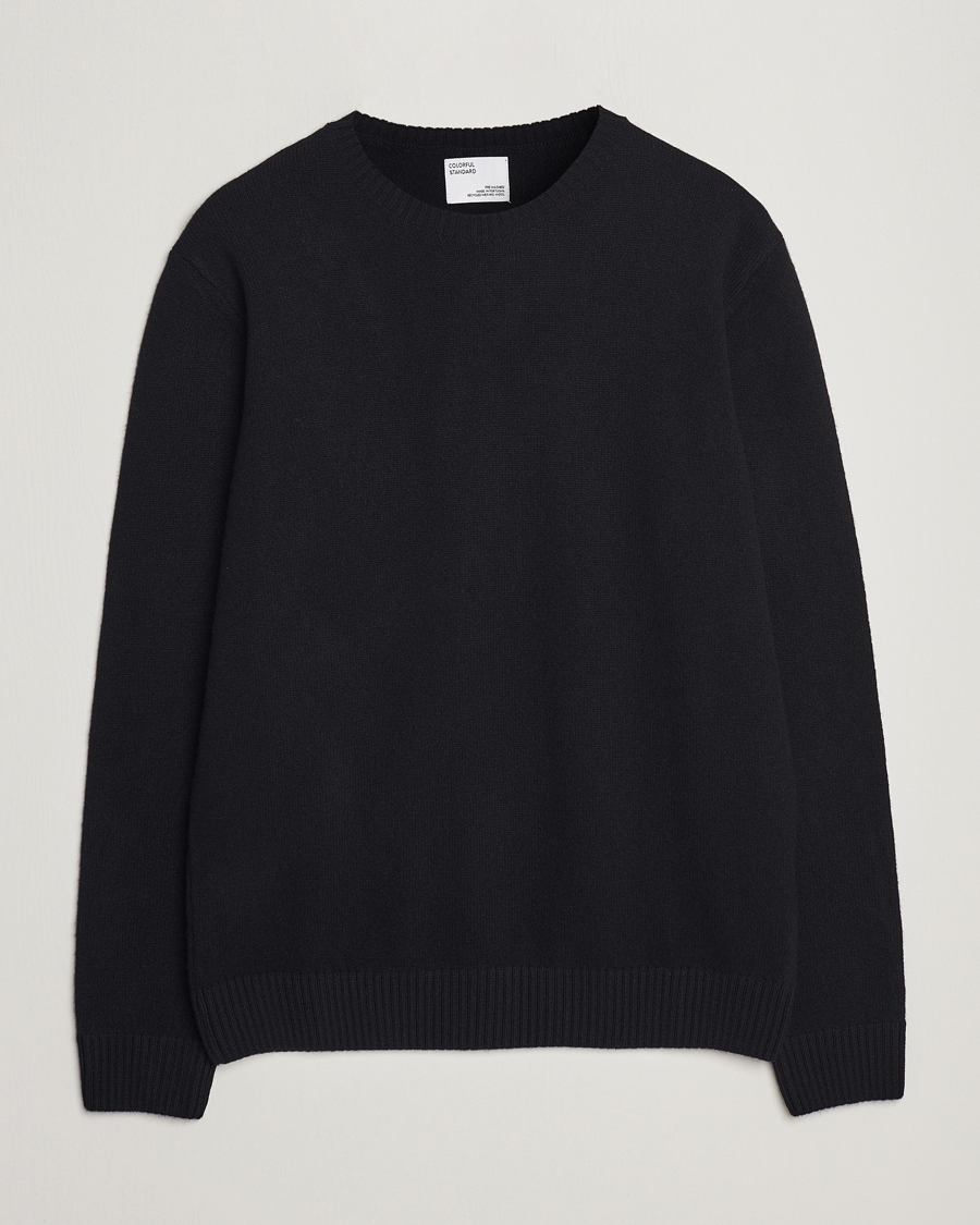 Heren | Truien | Colorful Standard | Classic Merino Wool Crew Neck Deep Black
