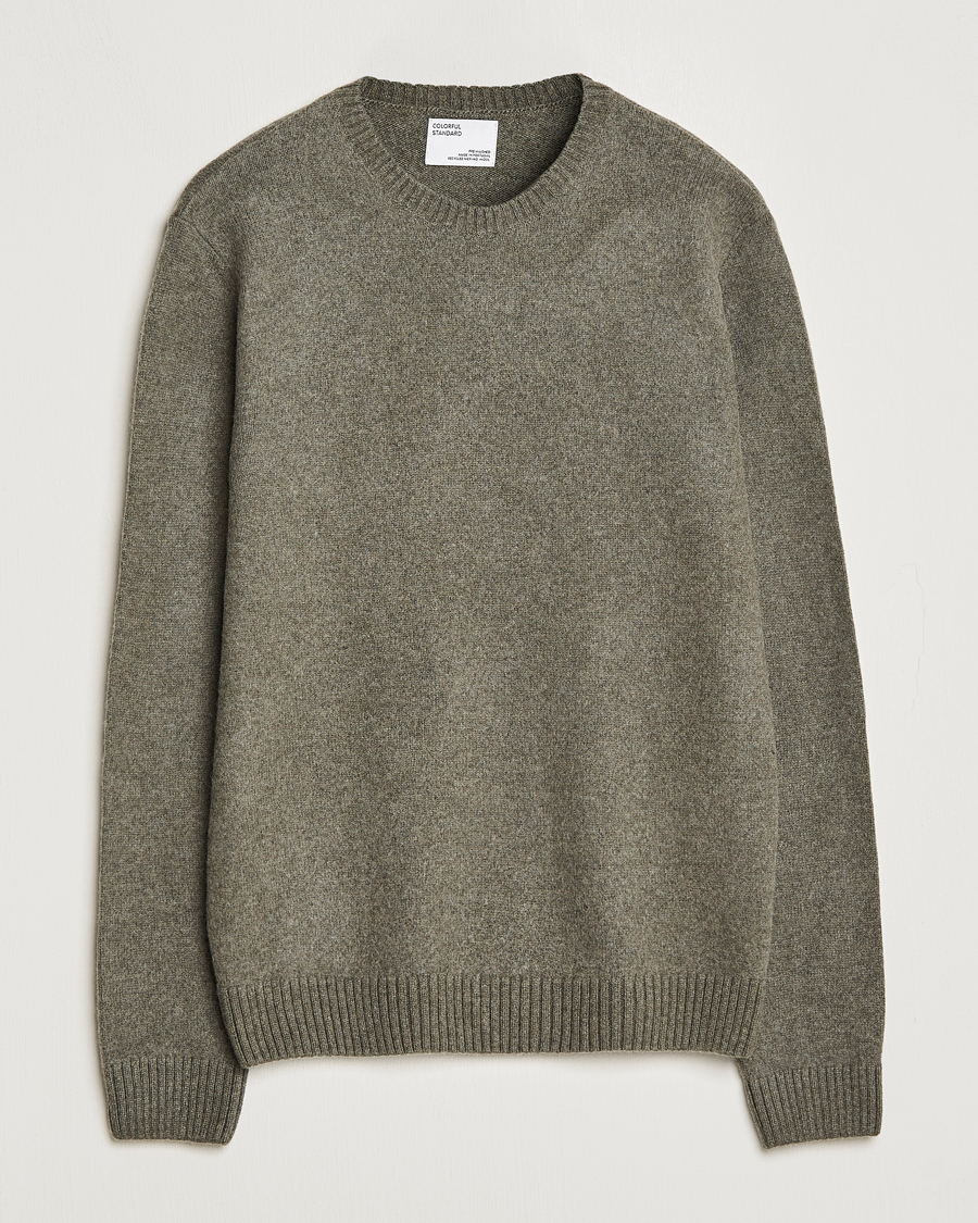 Heren | Truien | Colorful Standard | Classic Merino Wool Crew Neck Dusty Olive