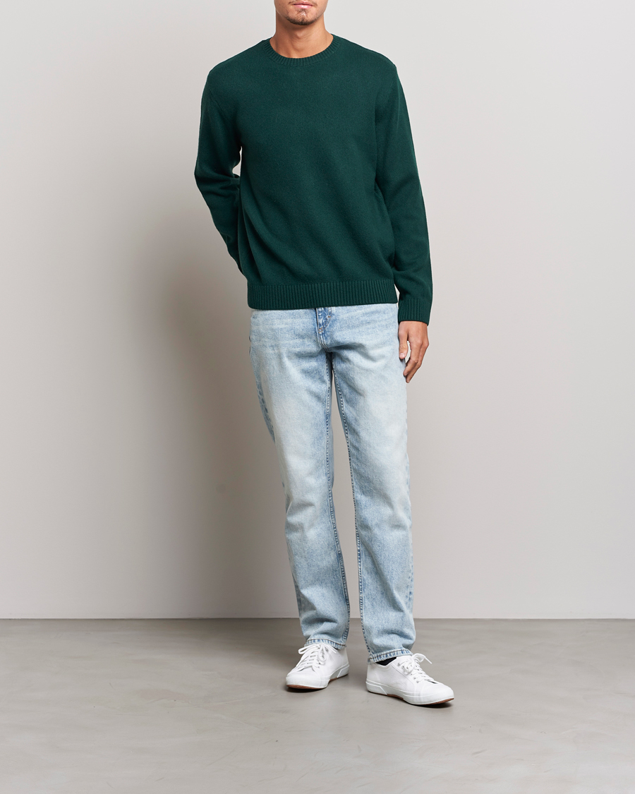 Homme | Pulls Et Tricots | Colorful Standard | Classic Merino Wool Crew Neck Emerald Green