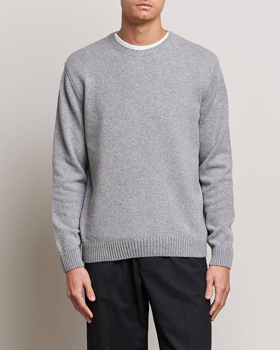 Heren | Truien | Colorful Standard | Classic Merino Wool Crew Neck Heather Grey