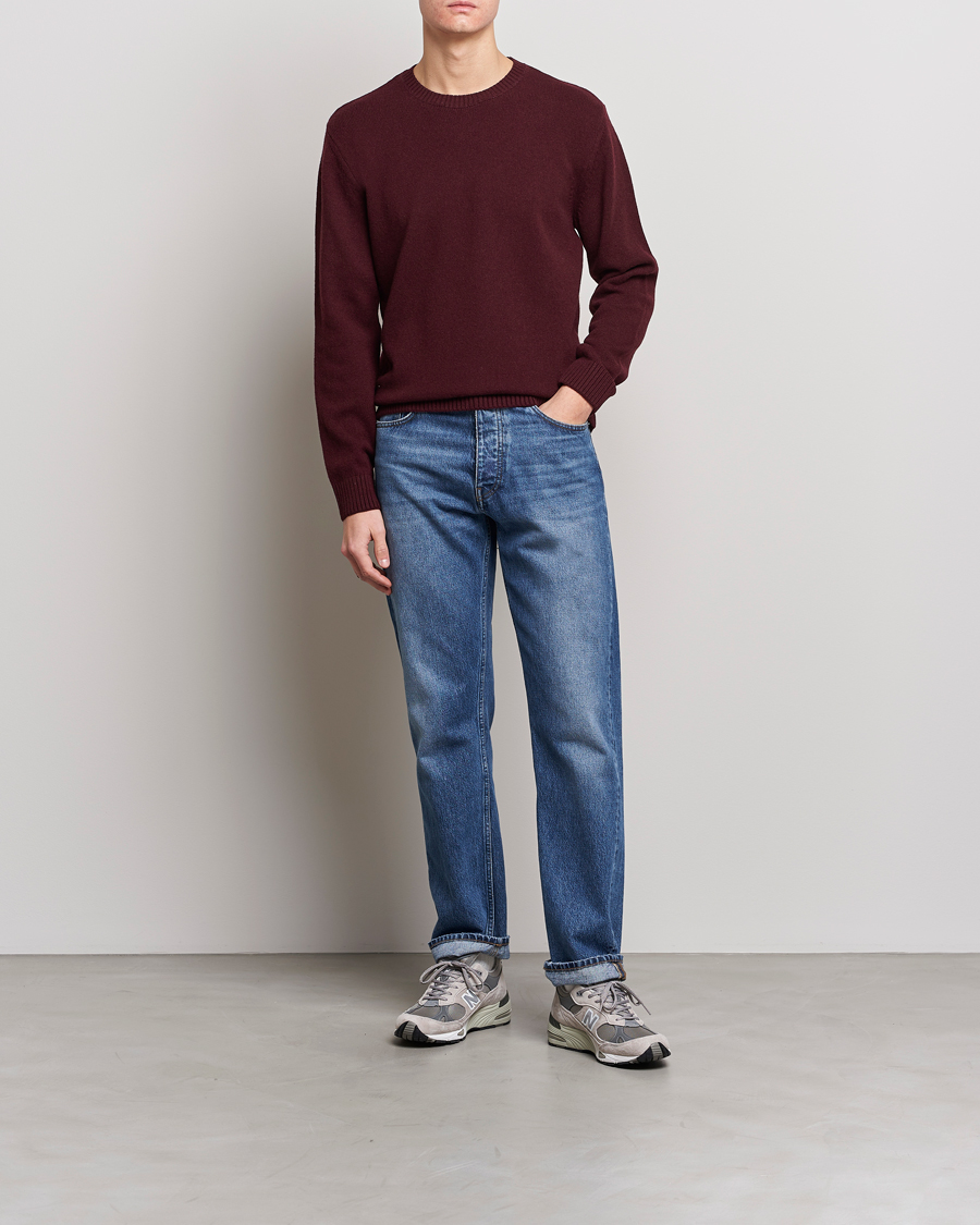 Heren | Truien | Colorful Standard | Classic Merino Wool Crew Neck Oxblood Red