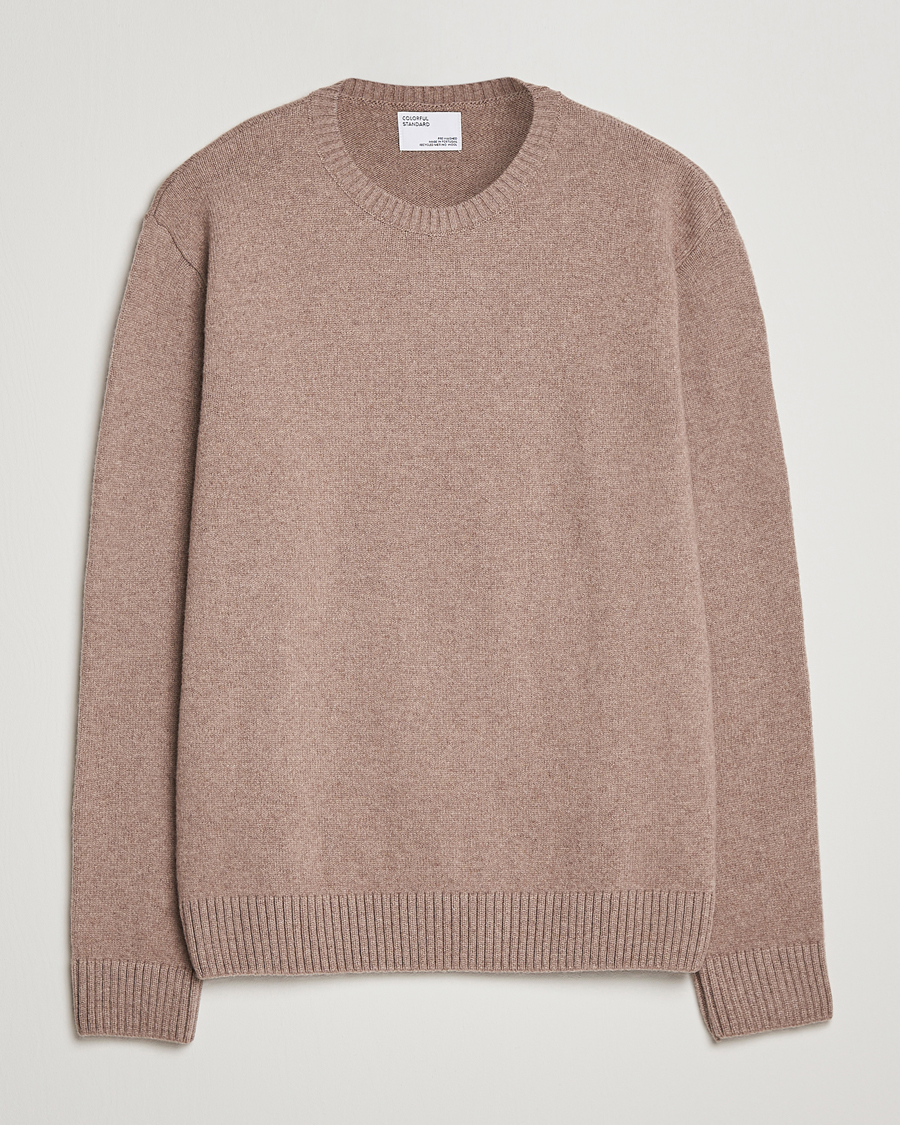 Heren | Truien | Colorful Standard | Classic Merino Wool Crew Neck Warm Taupe